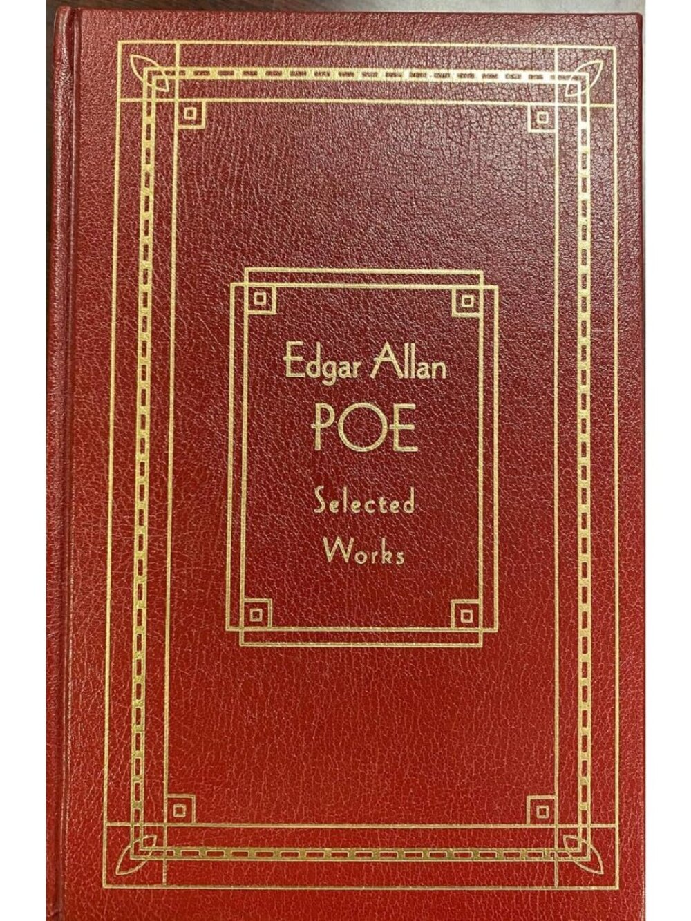 Leather Bound Edgar Allan Poe Selected Works | Classic Literature Collection